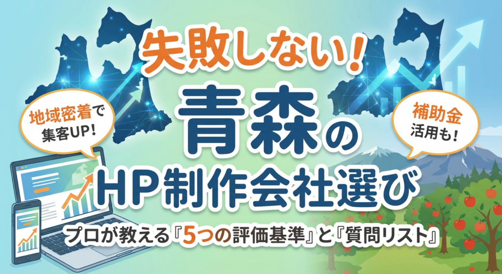 【失敗しない】青森のホームページ制作会社の選び方5つのポイント！