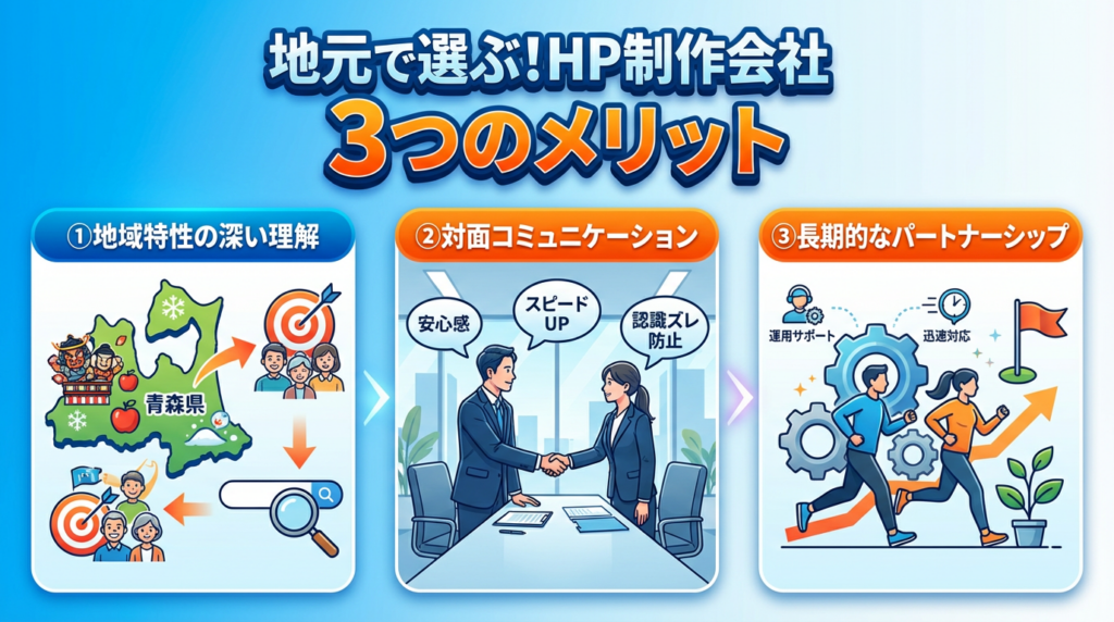 はじめに：地元でホームページ制作会社を選ぶ3つのメリット