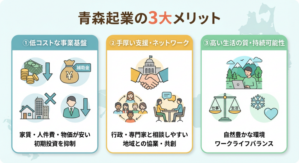 青森で起業する人必見！地方で起業するメリット3つ