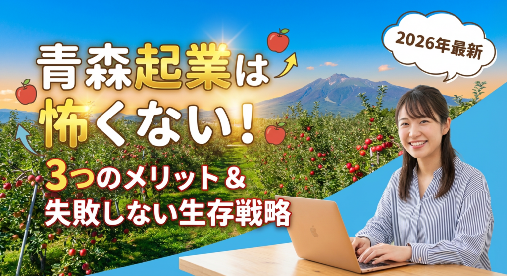 地方起業は怖くない！青森で起業する3つのメリットと失敗しないための生存戦略【2026年最新】