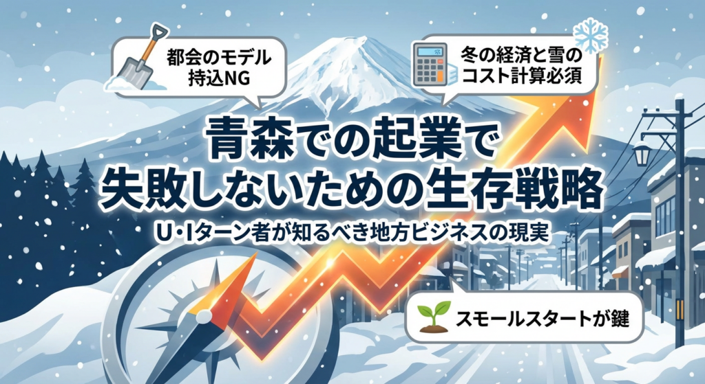 青森での起業で失敗しないための生存戦略。U・Iターン者が知るべき地方ビジネスの現実