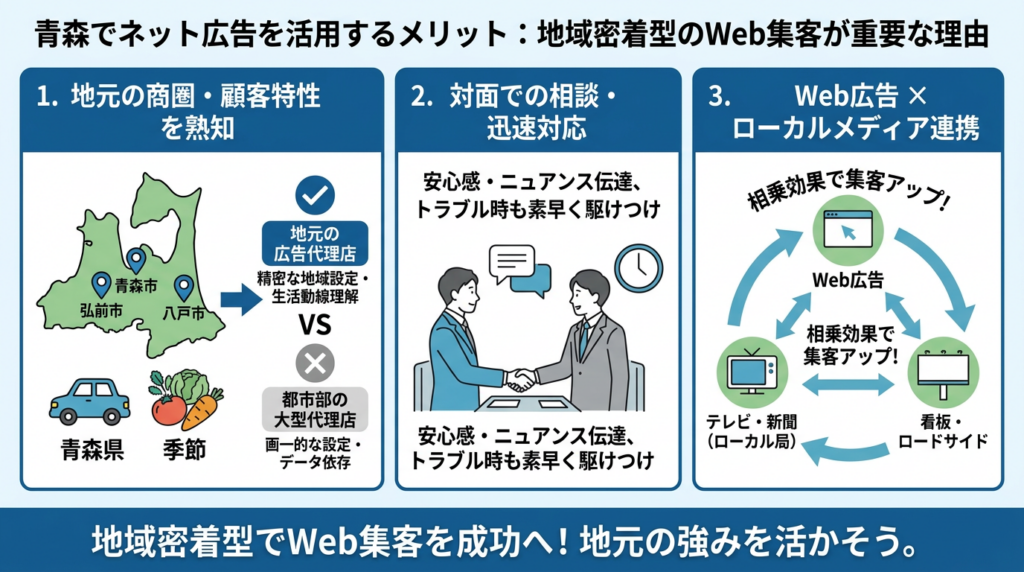 青森でネット広告を活用するメリットとは?地域密着型のWeb集客が重要な理由