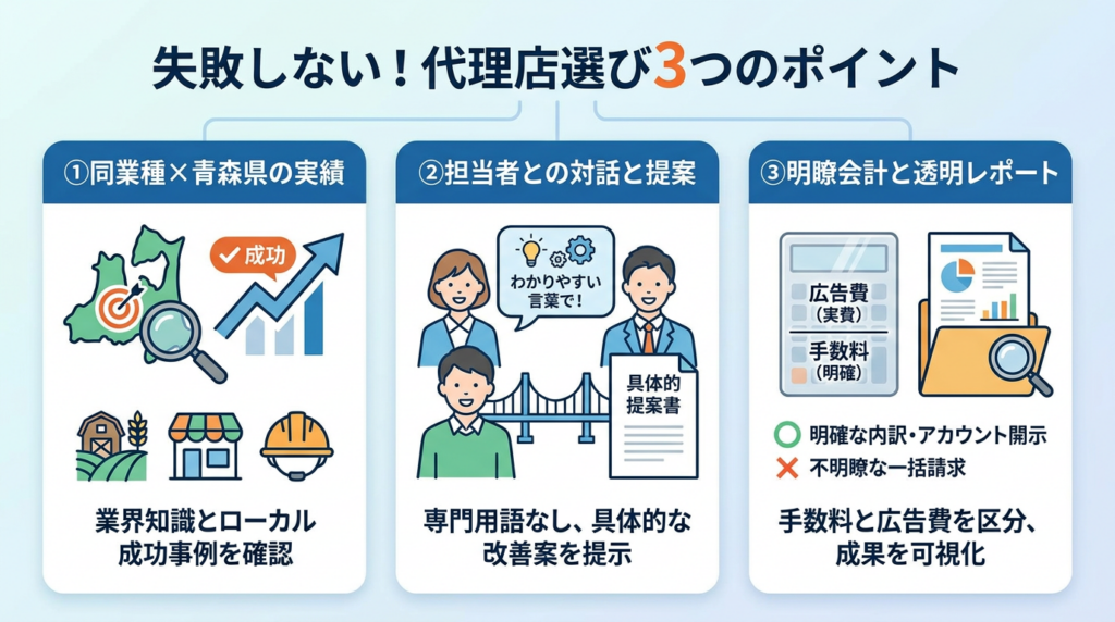 自社に最適なパートナーを見つけるための3つのポイント