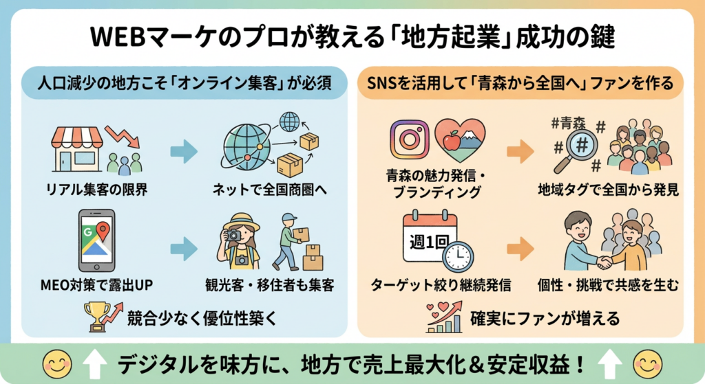 WEBマーケのプロが教える「地方起業」成功の鍵