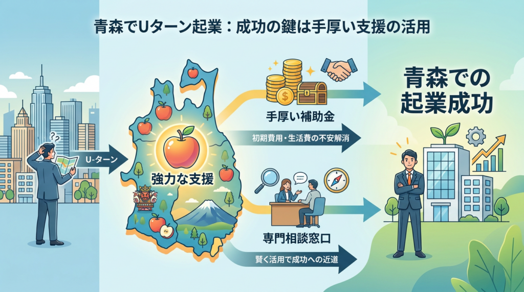 結論:青森でのUターン起業は「手厚い補助金・相談窓口」の活用が成功の鍵