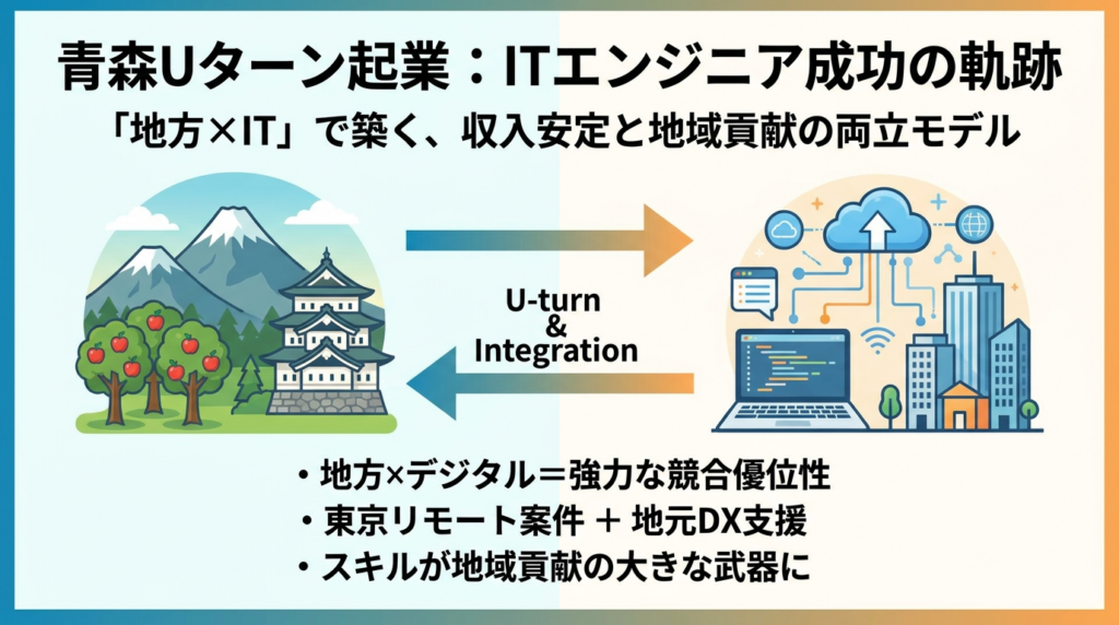事例から学ぶ:青森でUターン起業し成功したITエンジニアの軌跡