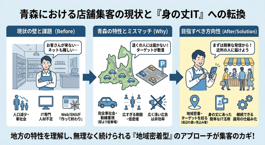 青森における店舗集客の現状と地方ならではの壁