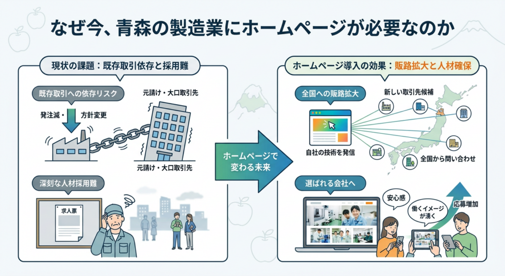 なぜ今、青森の製造業にホームページが必要なのか