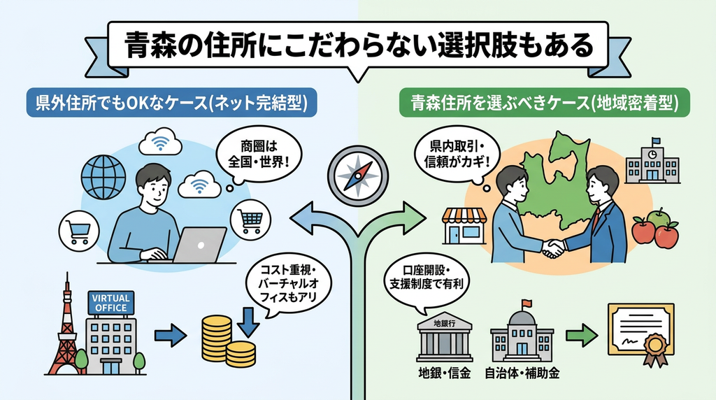 青森の住所にこだわらない選択肢もある