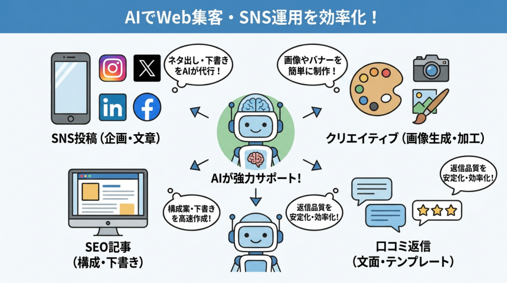 【集客編】AIでWeb集客・SNS運用を効率化する使い方