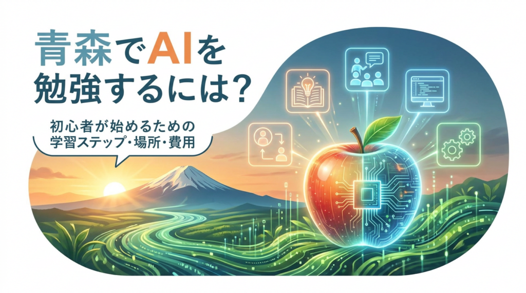 【時代についていく】青森でAIを勉強するには？何から始めるか・学べる場所・費用を初心者向けに解説
