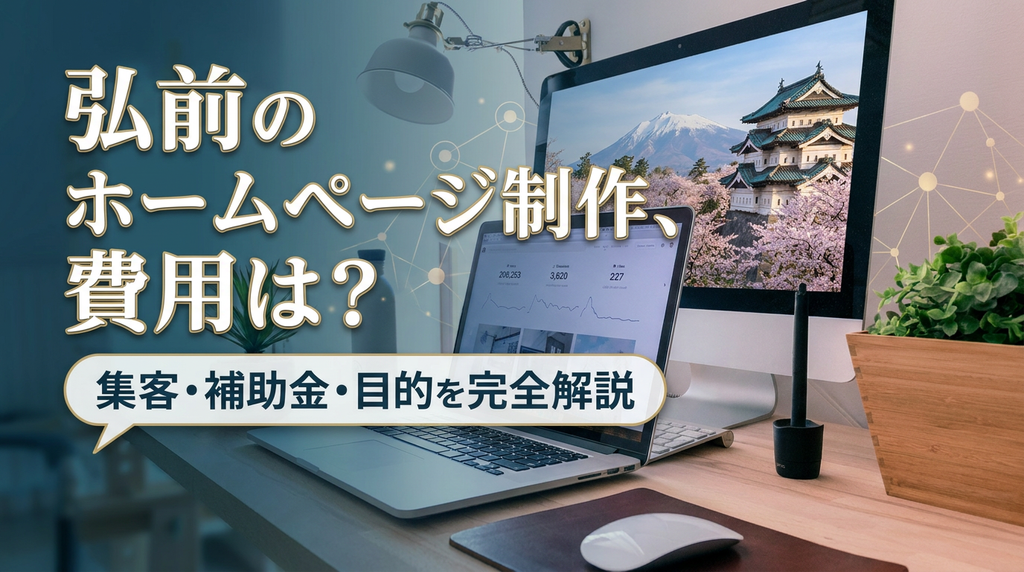弘前でホームページ制作を依頼するなら？費用相場・補助金・失敗しない会社の選び方