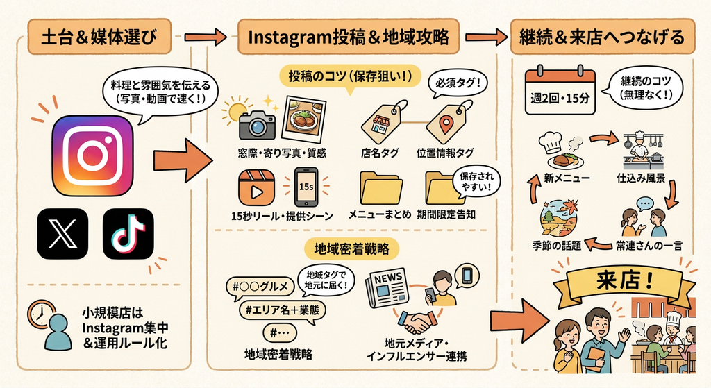 SNSで「行きたい」をつくれ!Instagram・X・TikTokの使い分け